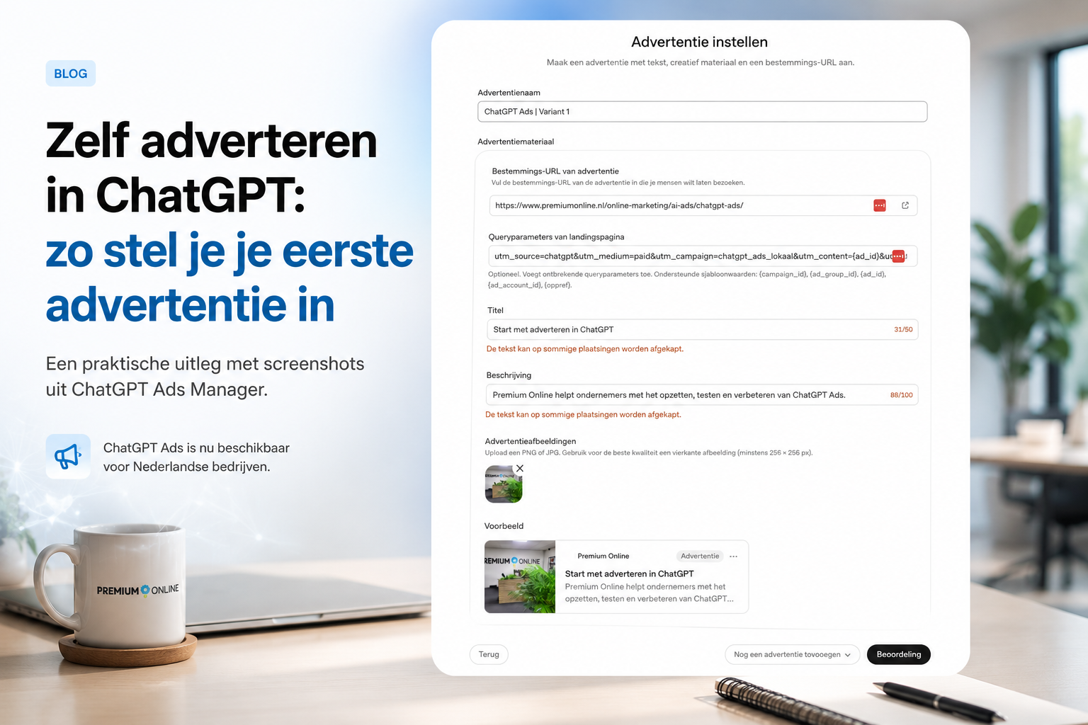 Premium Online bereidt ondernemers voor op ChatGPT Ads